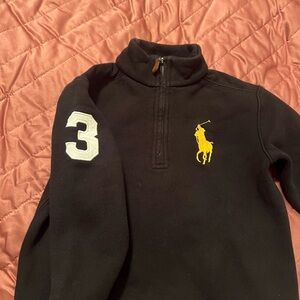 Toddler size 4T polo, Ralph Lauren sweatshirt